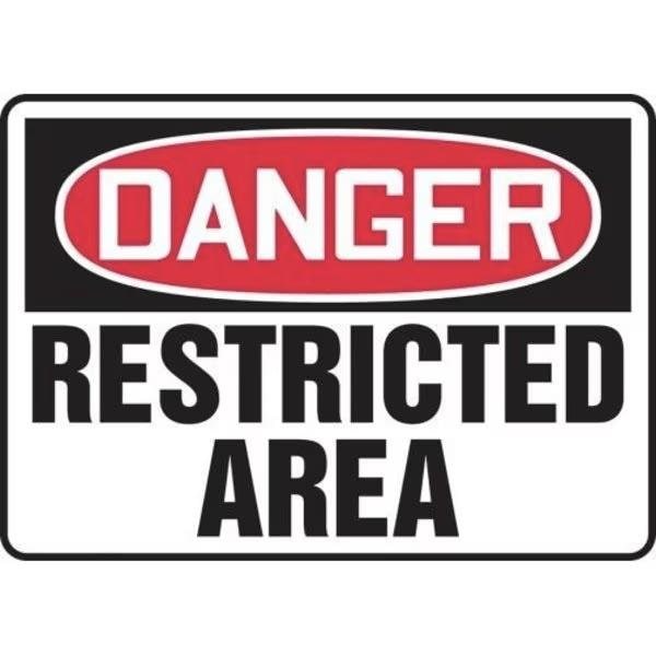 Accuform OSHA DANGER SAFETY SIGN RESTRICTED FRMADM148VS FRMADM148VS - main